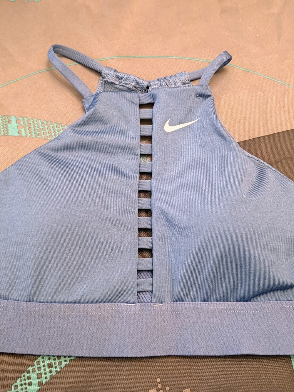 Nike Ladies Light Blue Strappy Sports Bra AXS